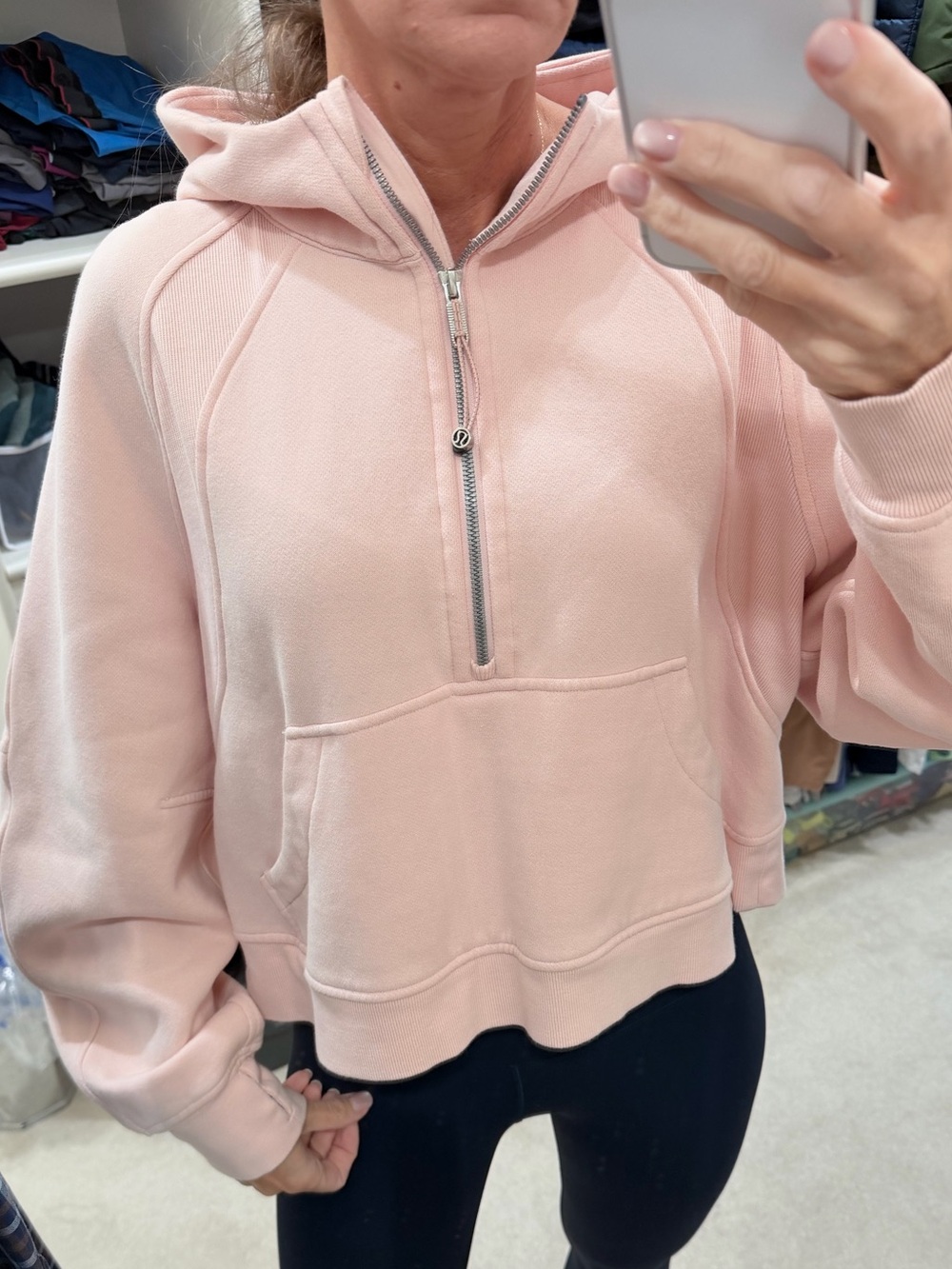 lululemon Scuba Oversized Half-Zip Hoodie Light Pink Size M/L